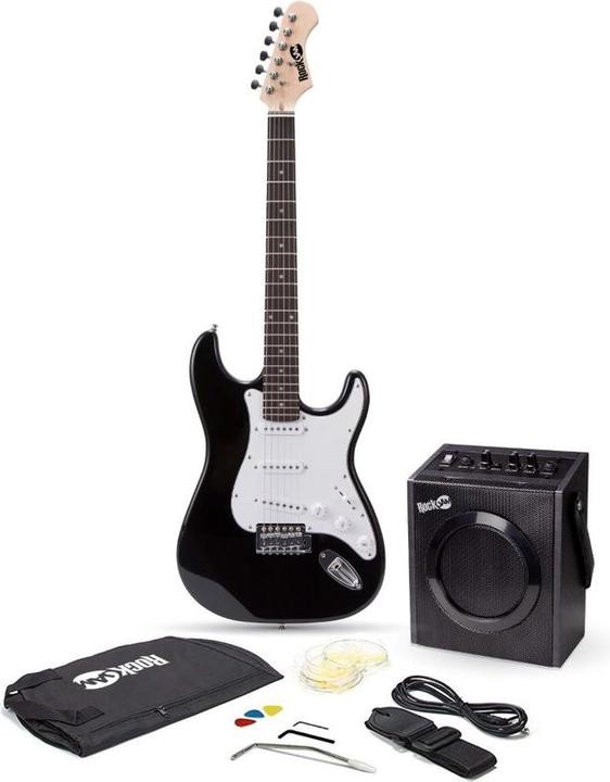 PDT RockJam Elec Guitar Super Kit (Guitare électrique, Bois de tilleul)