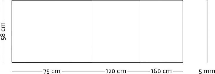 Image du produit Franken Cloison bureau acrylique (58 x 160 cm)