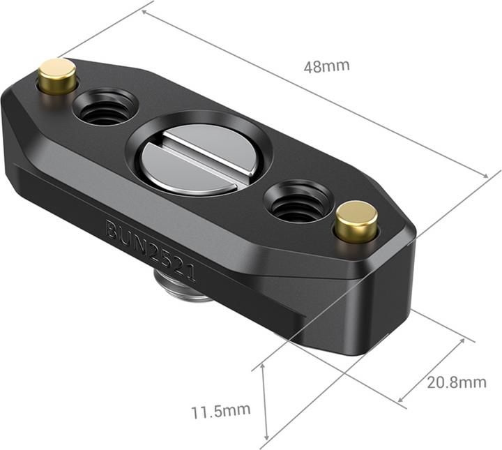 Produktbild SmallRig rail Nato 48mm mit ARRI-Halterung - BUN2521B