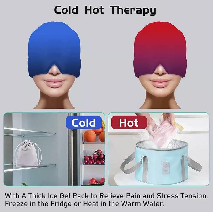 Immagine prodotto PhoneLook Fascia universale per la terapia del freddo e del calore contro l'emicrania per adulti (1 x)