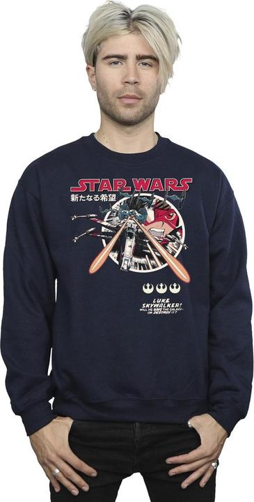 Actual product image Star Wars Mens Classic Luke Manga Sweatshirt (M)