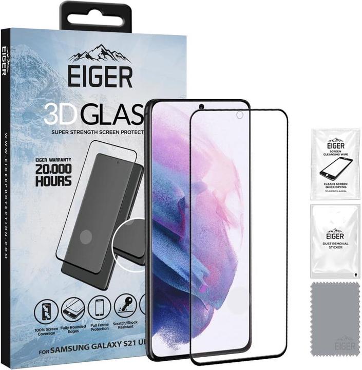 Image du produit Eiger Mountain Glass Clear Edge (1 pièce(s), Samsung Galaxy S21 Ultra)