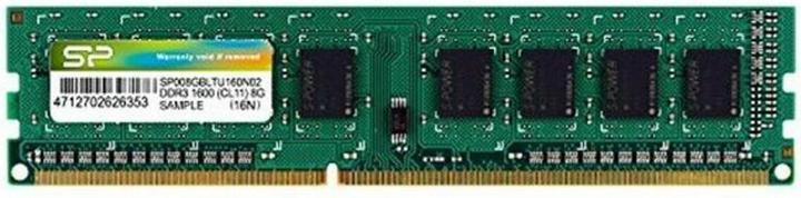 Actual product image Silicon Power SP008GBLTU160N02 (1 x 8GB, 1600 MHz, DDR3-RAM, DIMM)