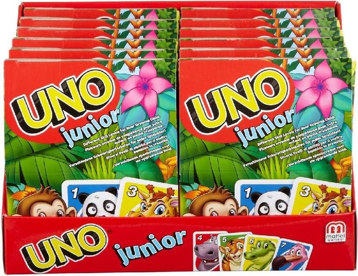 Actual product image Mattel Games Uno Junior (English, German, French, Italian)