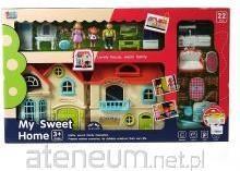 Image du produit Adar Puppenhaus mit Figuren und Möbellicht