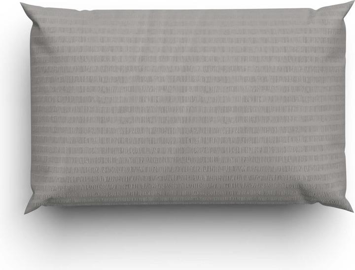 Immagine prodotto Lotus Bettwaren Biancheria da letto in raso Seersucker uni (Copricuscino, 65 x 100 cm)