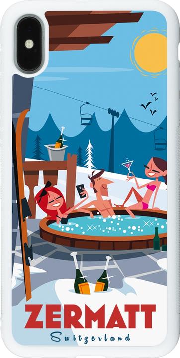 Produktbild PhoneLook Hülle Silikon weiss Zermatt Mountain Jacuzzi (Apple iPhone XS Max)