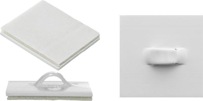 Produktbild Partydeco Self-adhesive holder with an eyelet, maximum load 0.5kg (1 pkt / 100 pc.)