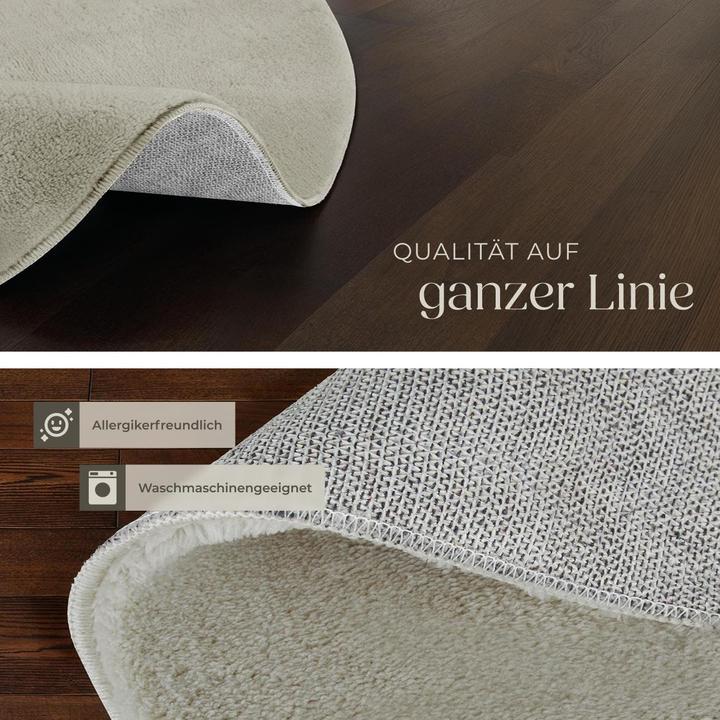 Produktbild tectake Kurzflorteppich Soft Zone (120 x 120 cm)