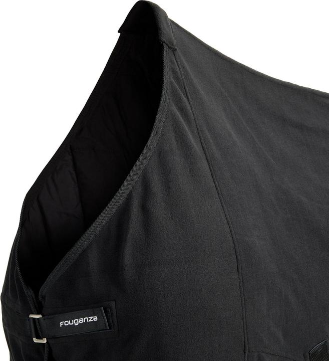 Image du produit Fouganza Couverture de surfaçage poney/cheval - Polar Basic noir (125 cm)