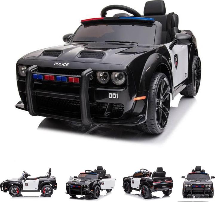 Immagine prodotto Es-toys Veicolo per bambini - Auto elettrica "Dodge Challenger Police" con licenza - Batteria 12V7A,2 (12 V)