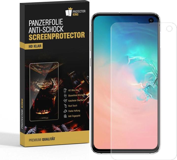 Produktbild Protectorking 3x Panzerfolie Anti-Shock HD Klar (3 Stück, Samsung Galaxy S10e)