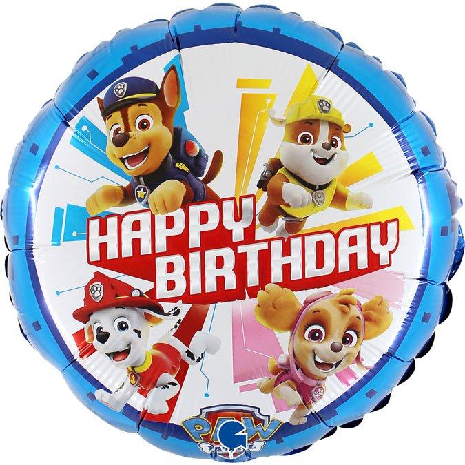 Actual product image Grabo Balloons Paw Patrol Happy Birthday balloon (1 x)
