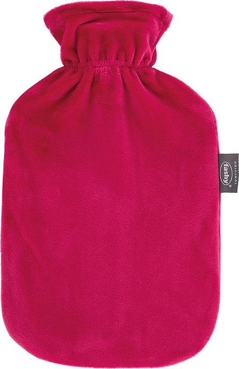 Fashy Wärmflasche 2l Flauschbezug magenta (2 l)