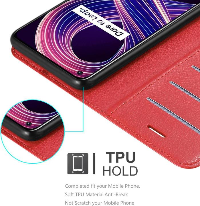 Produktbild Cadorabo Book Stand Hülle für Realme 8 5G / V13 / Q3 / Q3i / Narzo 30 5G (Realme Narzo 30 5G, Realme V13, Realme Q3i 5G)