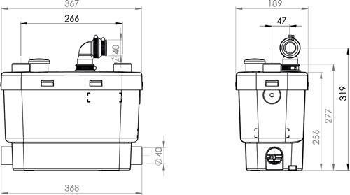Productafbeelding SFA Transportbandsysteem, nieuw model (Pomp voor huishoudelijk water)