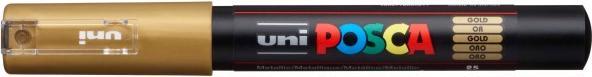 Immagine prodotto Posca Marchio PC-1M a punta tonda (Oro, Nero, 0.70 mm, 1 x)