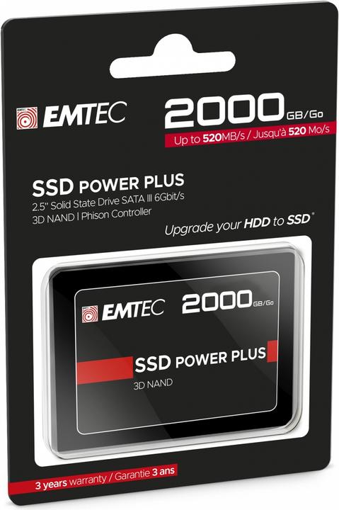 Actual product image Emtec X150 Power Plus (2000 GB, 2.5")