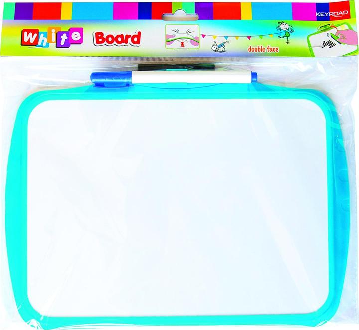 Actual product image Keyroad dry wipe board for children, with marker, 25 x 18 cm, mixed colours