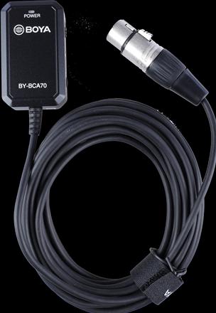 Actual product image Boya Audio adapter BY-BCA70 XLR microphone to smartphone