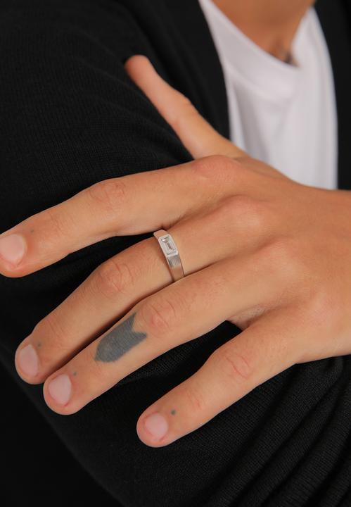 Immagine prodotto Kuzzoi Anello Uomo Topazio Semplice Elegante Argento 925 (62, 925 Argento)