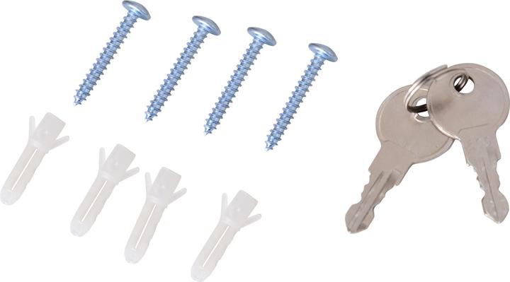 Immagine prodotto Homcom Armadietto dei medicinali con serratura (30 x 12 x 60 cm)