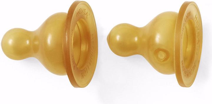 Actual product image Hevea Teats slow flow 2 pieces
