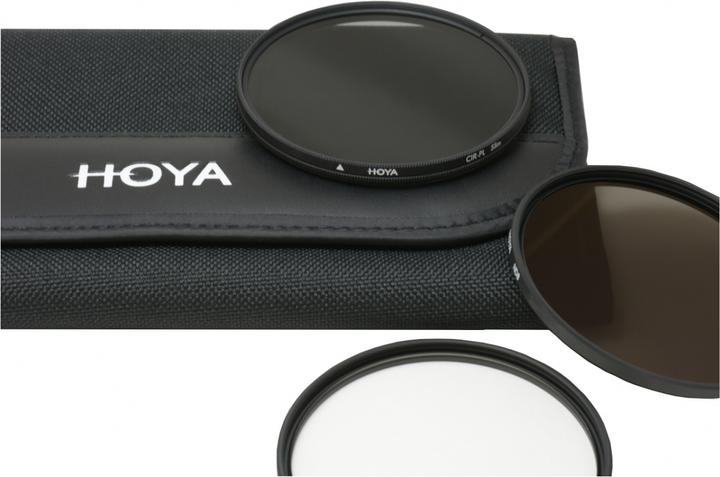 Actual product image Hoya Digital Filter Kit II (UV, CIR-PL & ND8) Filterset (40.50 mm, Neutral density filter, Polarizing filter, UV filter)