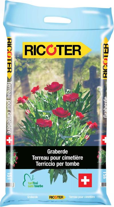 Produktbild Ricoter Graberde, 15 l (15 l, Erde ohne Torf)