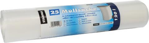 Produktbild Papstar Mlls„cke LDPE, 120 Liter, transparent (25 x, 120 l)