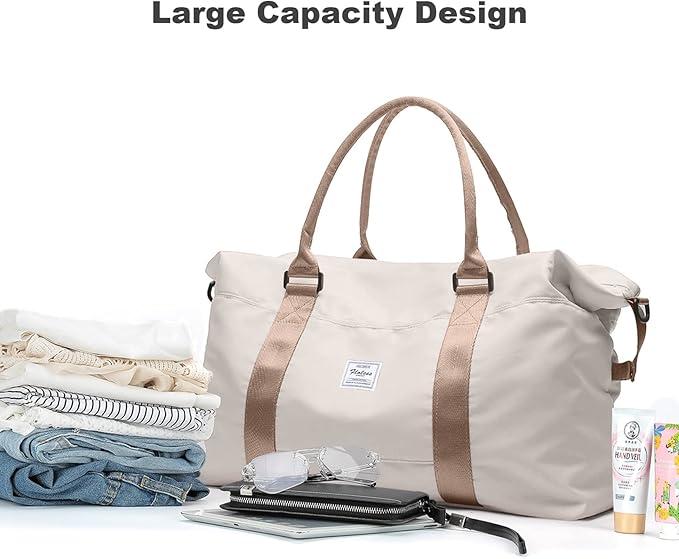 Produktbild Only-Bags.Store Grosse Kapazität Travel Overnight Bag, Solid Color Vielseitige Duffle Bag, leichte Business Trip