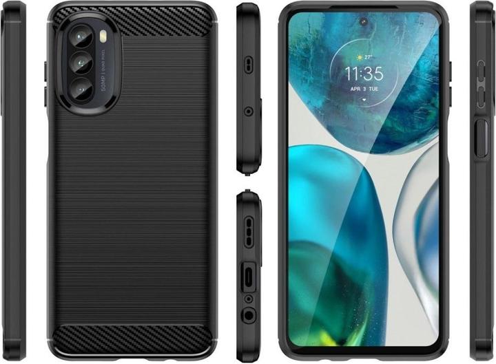 Produktbild Screenguard Motorola Moto G52 Hülle Carbon Brushed Soft TPU (Motorola Moto G52)