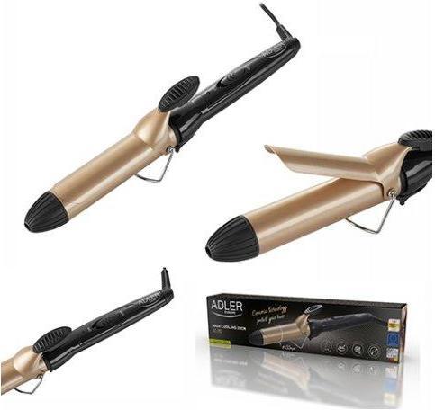 Actual product image Adler Hair Curler AD 2112 Ceramic heating system, 55 W, Black (32 mm)