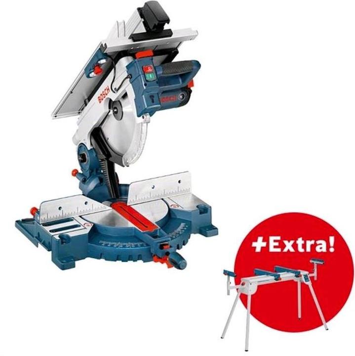 Produktbild Bosch Professional Kombinationssäge GTM 12 JL mit Arbeitstisch GTA 2600 im Karton