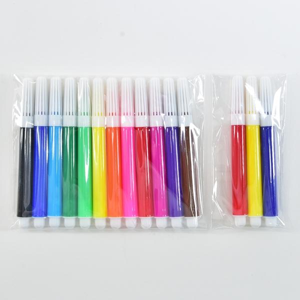 Produktbild Kögler Baumwollmäppchen zum Bemalen, Set mit 15 Mäppchen, 15 Stiften und 5 Schablonen, 20x12x0,5cm