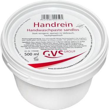 GVS Handrein, Handwaschpaste sandfrei (500 ml)