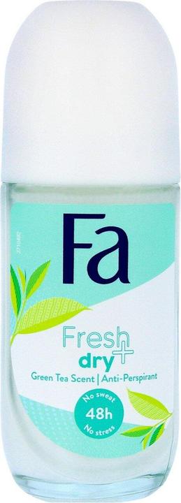 Actual product image Fa Fresh & Dry Antiperspirant Roll-on Green Tea Scent 50ml (Roll-on, 50 ml)