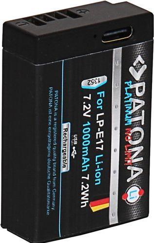 Produktbild Patona Platinum Akku wie Canon LP-E17 mit USB-C Input (Akku)
