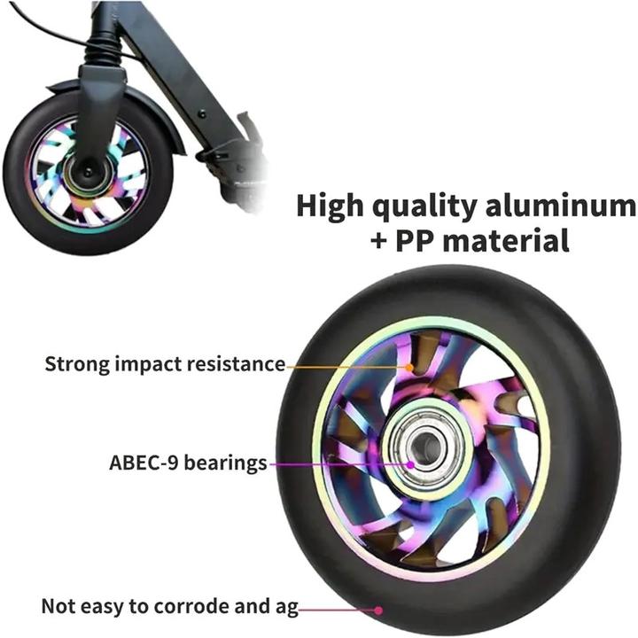Image du produit Graw Jump Ramps 2 pièces Performance Scooter Roues 100mm, Metallic Colorful