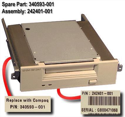 Image du produit HPE DRV,DAT,12/24GB - DDS 3 (Graveur de DVD)