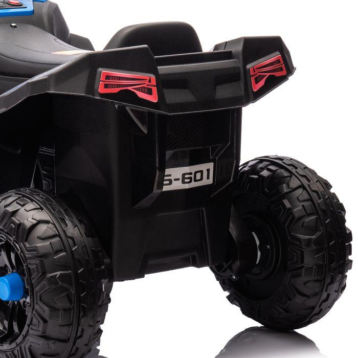 Produktbild Swisshandel24 Elektro Quad für Kinder 12V Kinderquad mit 4-Rad-Federung, MP3, 3-5 Jahre, 5 km/h, blau (12 V)