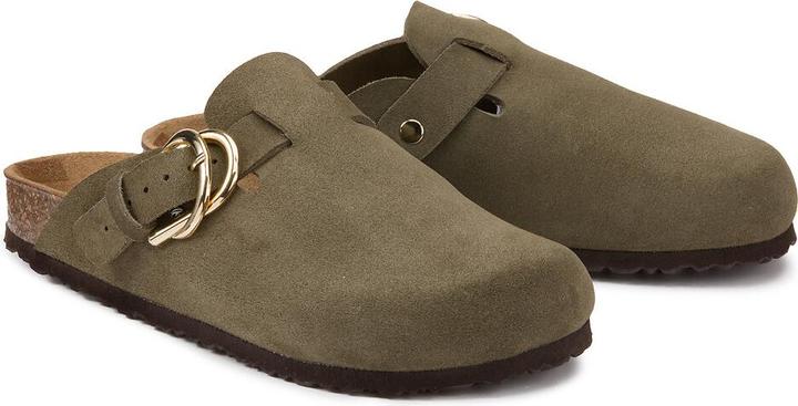 La Redoute Collections Pantoletten aus Veloursleder