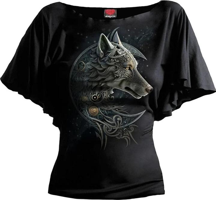 Immagine prodotto Spiral Celtic Wolf Top Ali di Pipistrello Donna (M)