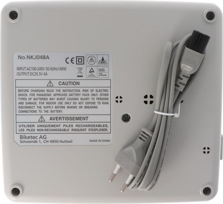 Actual product image Panasonic original charger 4A NKJ050B, NKJ044B, NKJ048A, NKJ050A for 26V battery only (E-bike charger)