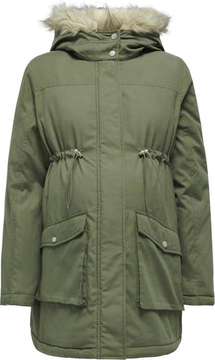 Produktbild Only Maternity Kapuze mit abnehmbarem Kunstfell-Rand Maternity Parka Langer Parka (XS)
