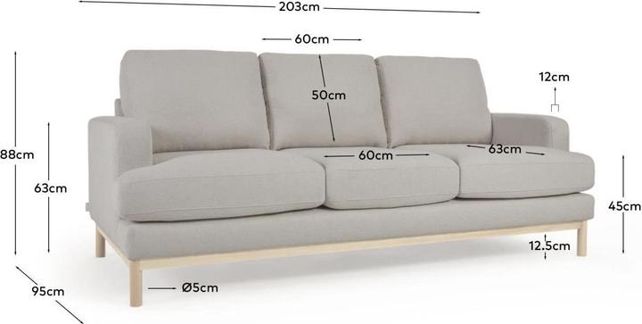 Produktbild Kave Home Mihaela (3-Sitzer)