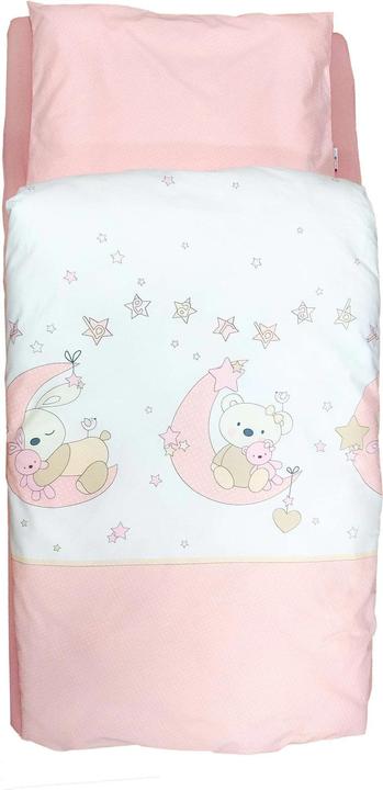 Kuli-Muli Bedding Baby Bear pink 100/135 (100 x 135 cm, 40 x 60 cm)