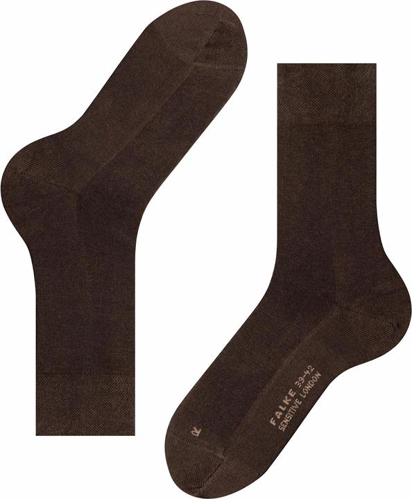 Actual product image Falke London Sensitive (3-pack) men's socks, colour 5930 brown, size 47-50 (Single pack, 47 - 50)