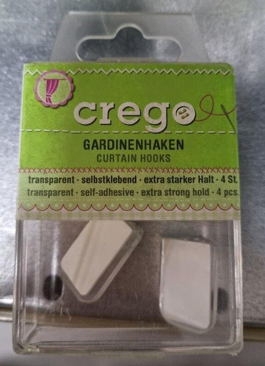 Image du produit Crego Crochet de rideau autocollant (transparent)