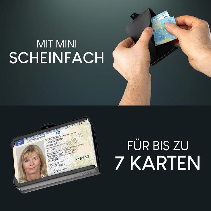 Immagine prodotto Puristo Portafoglio KLIK MINIMAL Slim Nero 7s